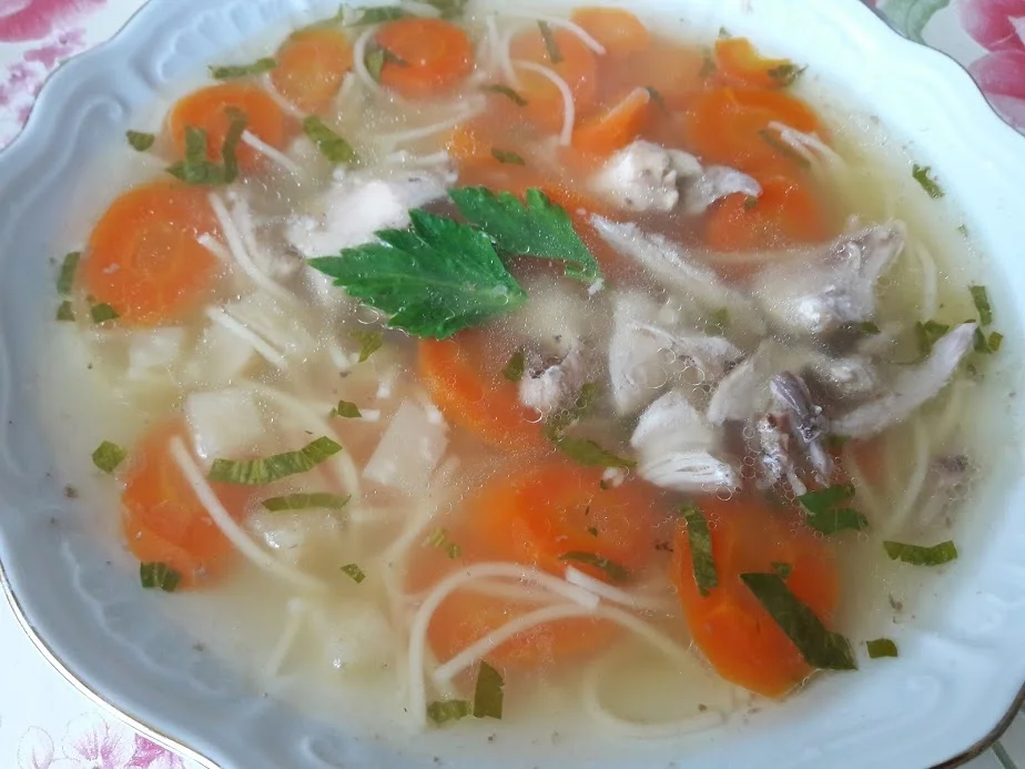 Rezept: Hühnerbrühe - Nudelsuppe Bild Nr. 17 Hühnerbrühe - Nudelsuppe - Rezept - Bild Nr. 17