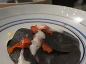 Offene Lasagne: gebeizter Lachs, Weißweinschaum, Orangen-Fenchel-Salat - Rezept - Bild Nr. 2