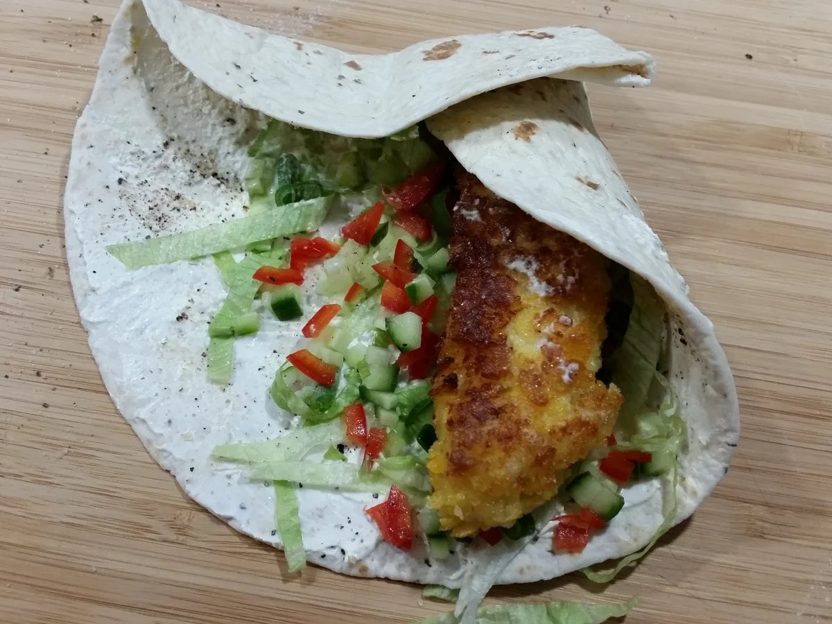 Rezept: Knoblauch-Wrap mit Knusper-Hähnchen Kochbar Challenge 2.0 (Februar 2021) Bild Nr. 10312 Knoblauch-Wrap mit Knusper-Hähnchen Kochbar Challenge 2.0 (Februar 2021) - Rezept - Bild Nr. 10312