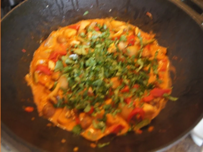 Hähnchenwok mit Gemüsemix und Süßkartoffelstampf - Rezept - Bild Nr. 17