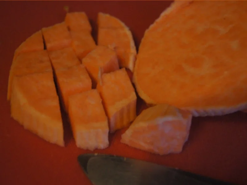 Hähnchenwok mit Gemüsemix und Süßkartoffelstampf - Rezept - Bild Nr. 20