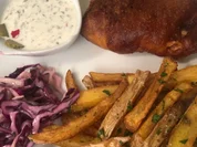 Rezept: Barramundi Fish and Chips mit Sauce Tartare und Cole Slaw Bild Nr. 2 Barramundi Fish and Chips mit Sauce Tartare und Cole Slaw - Rezept - Bild Nr. 2