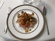 krosses Barramundifilet mit Ratatouille Gemüse und Weißweinrisotto - Rezept - Bild Nr. 2