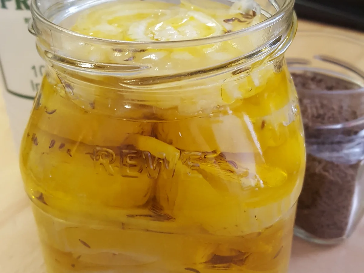 Rezept: Handkäse in Öl Bild Nr. 10312 Handkäse in Öl - Rezept - Bild Nr. 10312