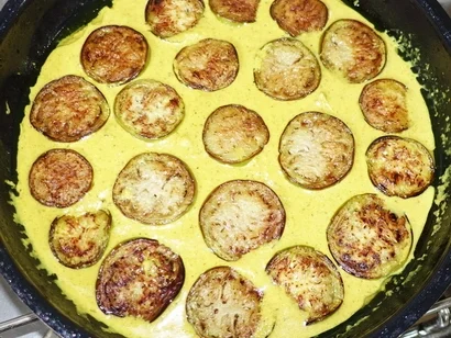 Rezept: Auberginen in würziger Kokosnuss-Pilzsauce Bild Nr. 11 Auberginen in würziger Kokosnuss-Pilzsauce - Rezept - Bild Nr. 11