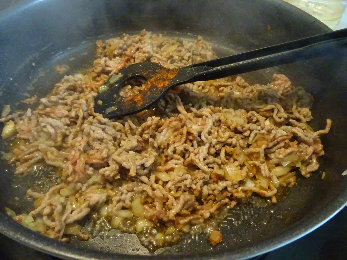 Rezept: Weißkohl-Feta-Hack-Auflauf mit "Kanarischen Kartoffeln" Bild Nr. 6 Weißkohl-Feta-Hack-Auflauf mit "Kanarischen Kartoffeln" - Rezept - Bild Nr. 6