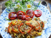 Exotisch-würziges Schweinefleisch mit bunten Reisnudeln - Rezept - Bild Nr. 2