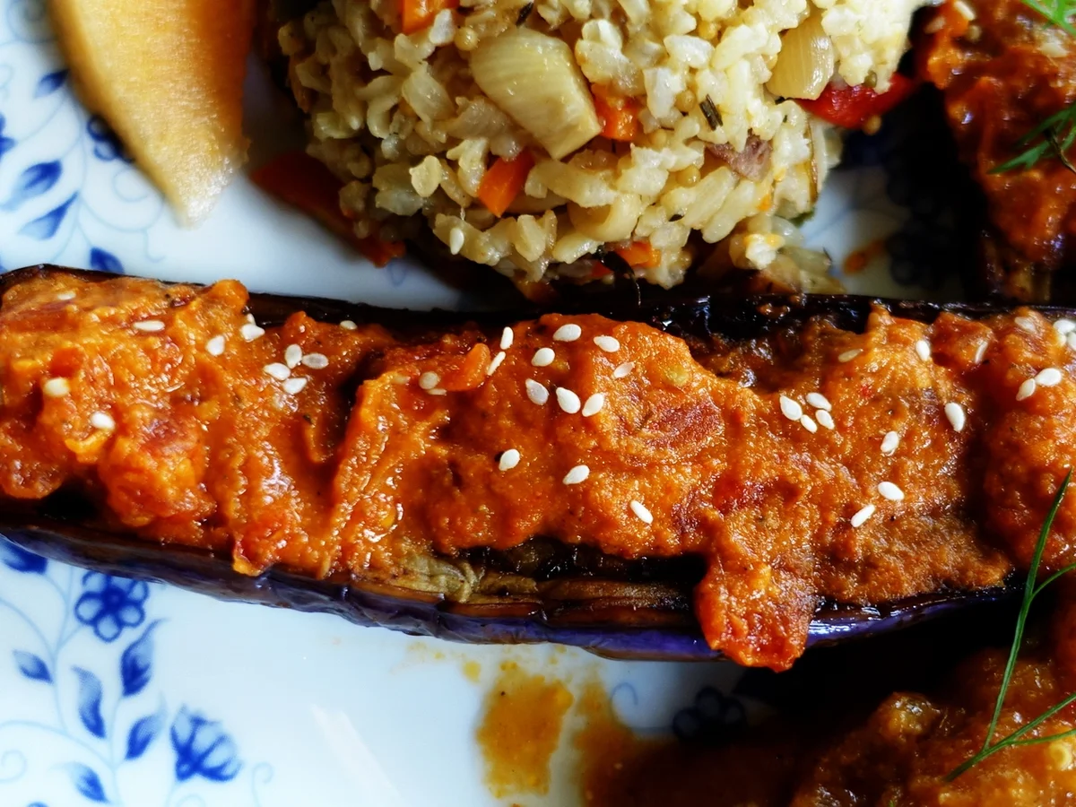 Geröstete Auberginen mit würzigem Sambal - Rezept - Bild Nr. 2