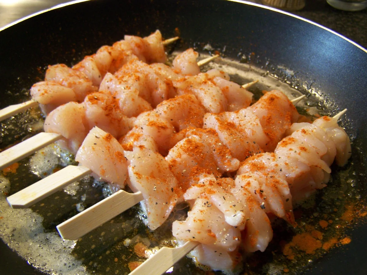 Rezept: Broccolireis mit Hühnchenspiess... Bild Nr. 4 Broccolireis mit Hühnchenspiess... - Rezept - Bild Nr. 4