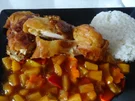 Rezept: Gebackenes Huhn süß-sauer mit Jasminreis Bild Nr. 2 Gebackenes Huhn süß-sauer mit Jasminreis - Rezept - Bild Nr. 2