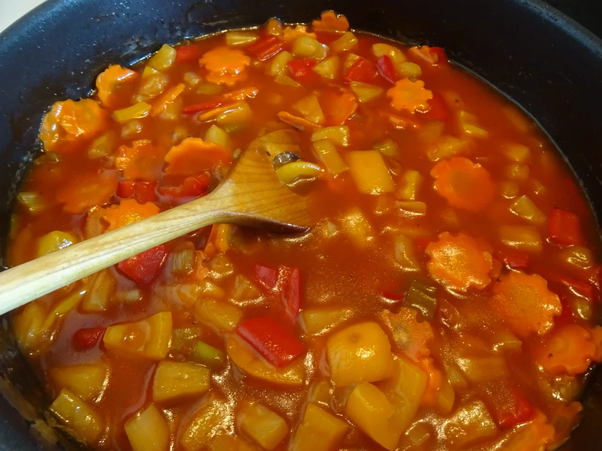 Gebackenes Huhn süß-sauer mit Jasminreis - Rezept - Bild Nr. 3