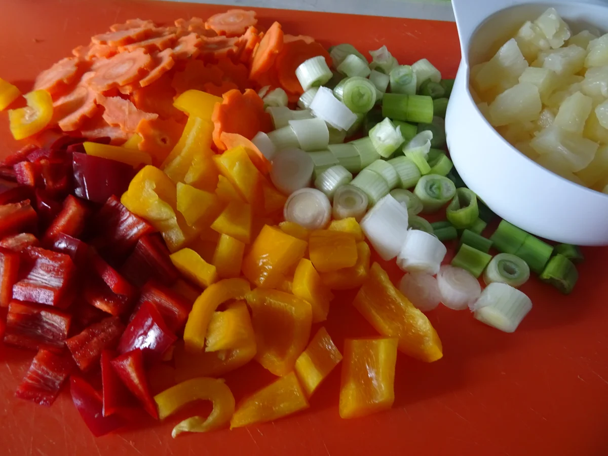 Gebackenes Huhn süß-sauer mit Jasminreis - Rezept - Bild Nr. 5