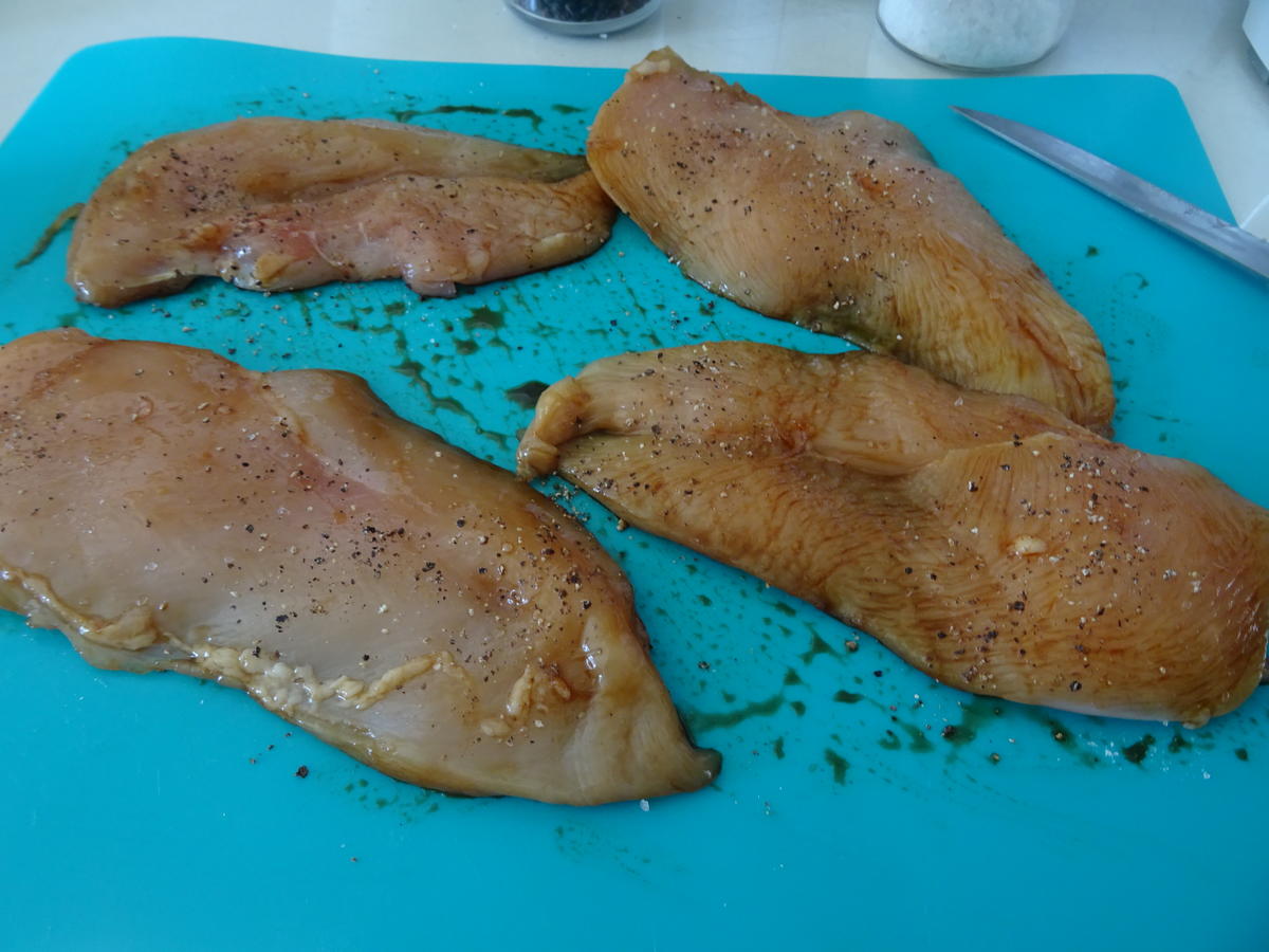 Gebackenes Huhn süß-sauer mit Jasminreis - Rezept - Bild Nr. 6