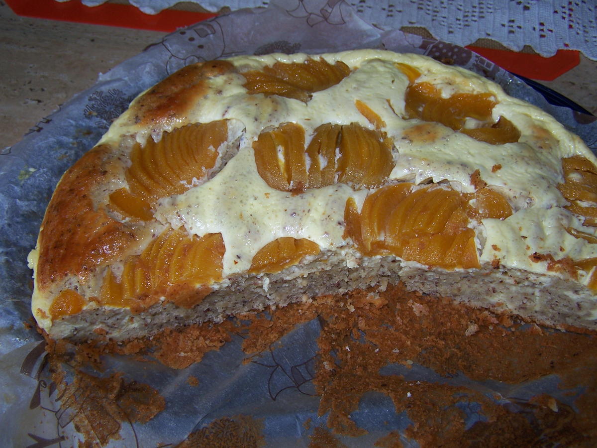 Quarkkuchen mit Haselnuss-Aprikosen - Rezept - Bild Nr. 5