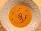 Kürbis-Kartoffelsuppe mit Orangengremolata - Rezept