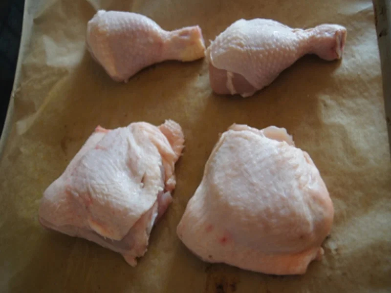 Gebratene Hähnchenkeulen mit Zucchini Spaghetti - Rezept - Bild Nr. 4