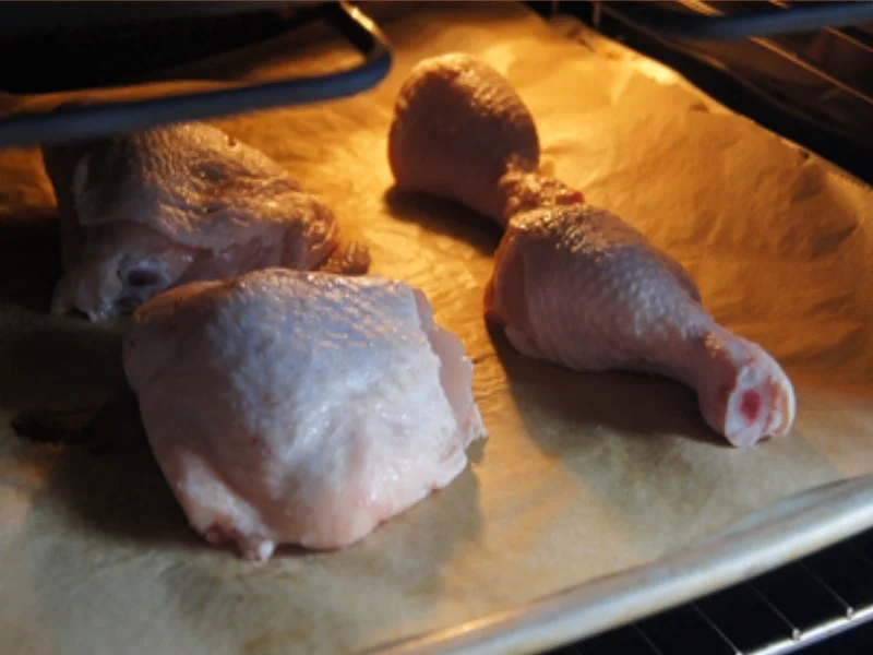 Gebratene Hähnchenkeulen mit Zucchini Spaghetti - Rezept - Bild Nr. 5