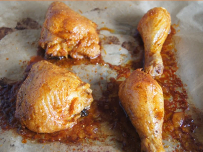 Gebratene Hähnchenkeulen mit Zucchini Spaghetti - Rezept - Bild Nr. 8