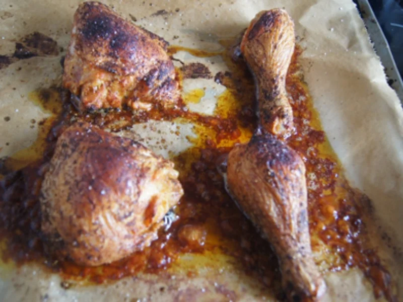 Gebratene Hähnchenkeulen mit Zucchini Spaghetti - Rezept - Bild Nr. 9