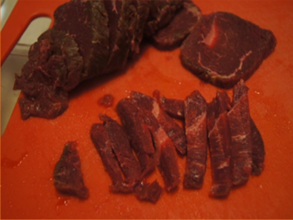 Rindfleisch mit Gemüse aus dem Wok mit Curryreis - Rezept - Bild Nr. 5
