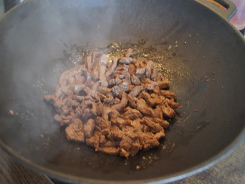 Rindfleisch mit Gemüse aus dem Wok mit Curryreis - Rezept - Bild Nr. 16