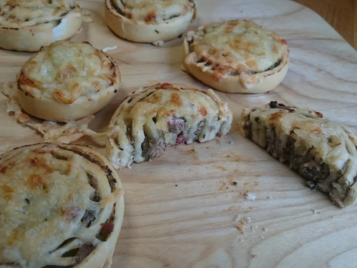 Hack-Käseschnecken. - Rezept - Bild Nr. 10378