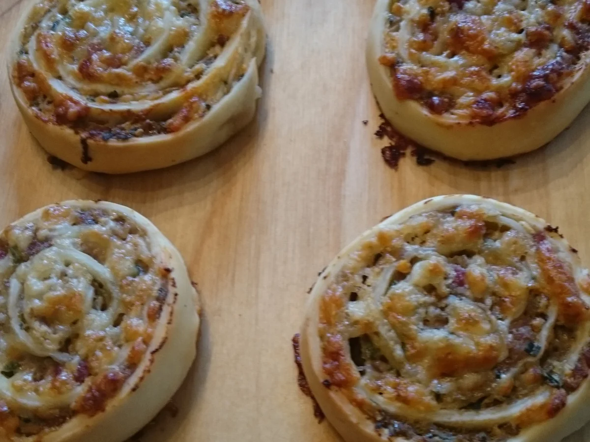 Hack-Käseschnecken. - Rezept - Bild Nr. 10383