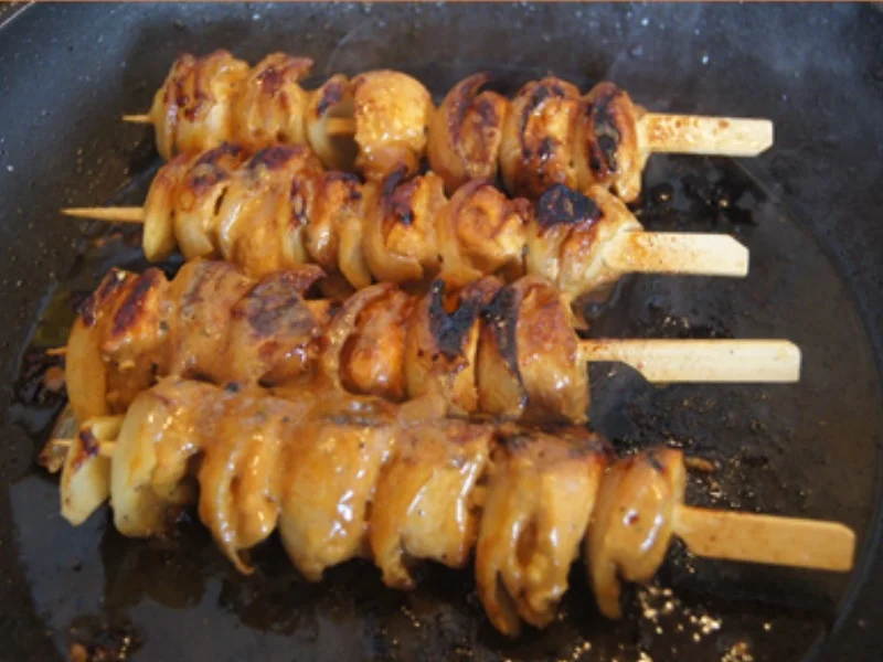 Hähnchenspieße mit warmen Linsensalat - Rezept - Bild Nr. 12