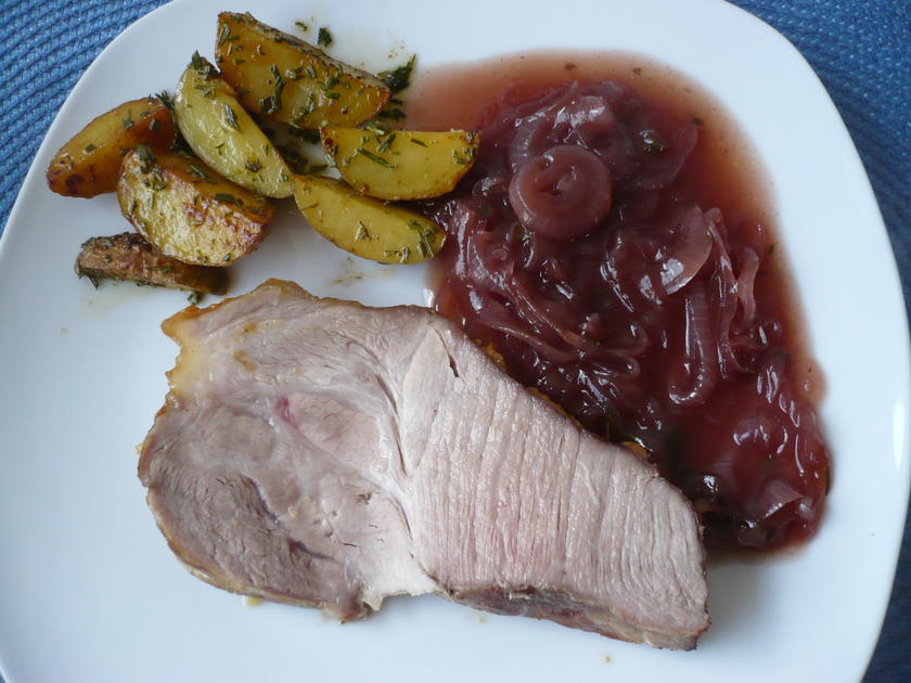 Salzbraten mit Zwiebelsoße - einfach - von rollimops Salzbraten mit Zwiebelsoße - einfach - von rollimops