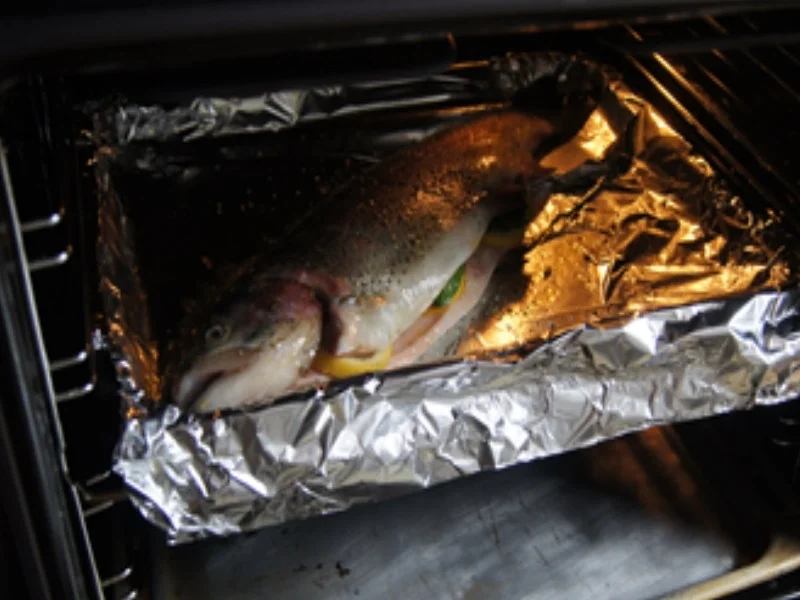 Lachsforelle mit Spargel und Zitronen-Butter - Rezept - Bild Nr. 5