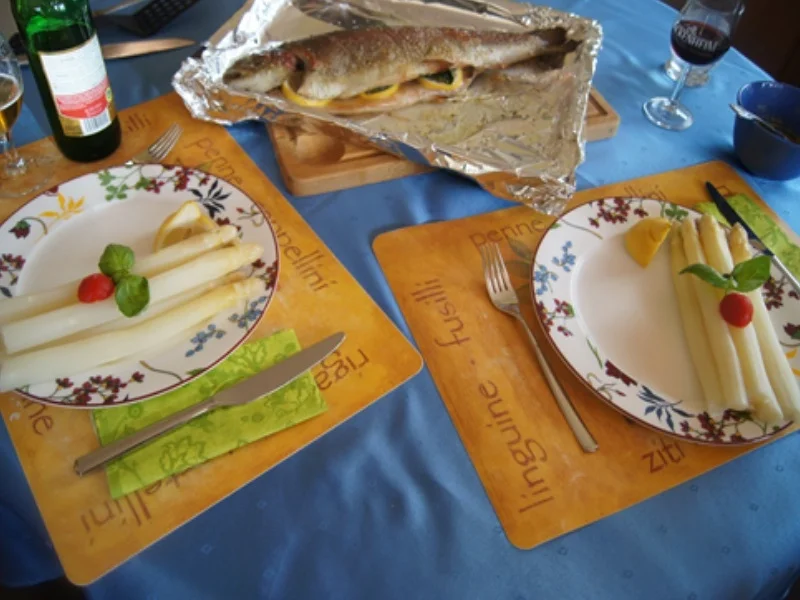 Lachsforelle mit Spargel und Zitronen-Butter - Rezept - Bild Nr. 16