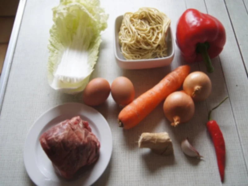 Rezept: Asiatische Nudeln mit Rindfleisch Bild Nr. 3 Asiatische Nudeln mit Rindfleisch - Rezept - Bild Nr. 3