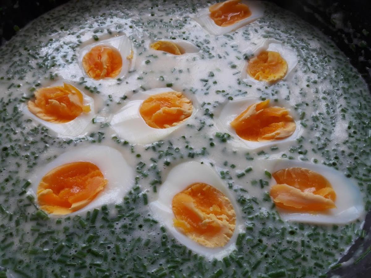 Spargel zu Eier in Schnittlauchsoße - Rezept - Bild Nr. 3