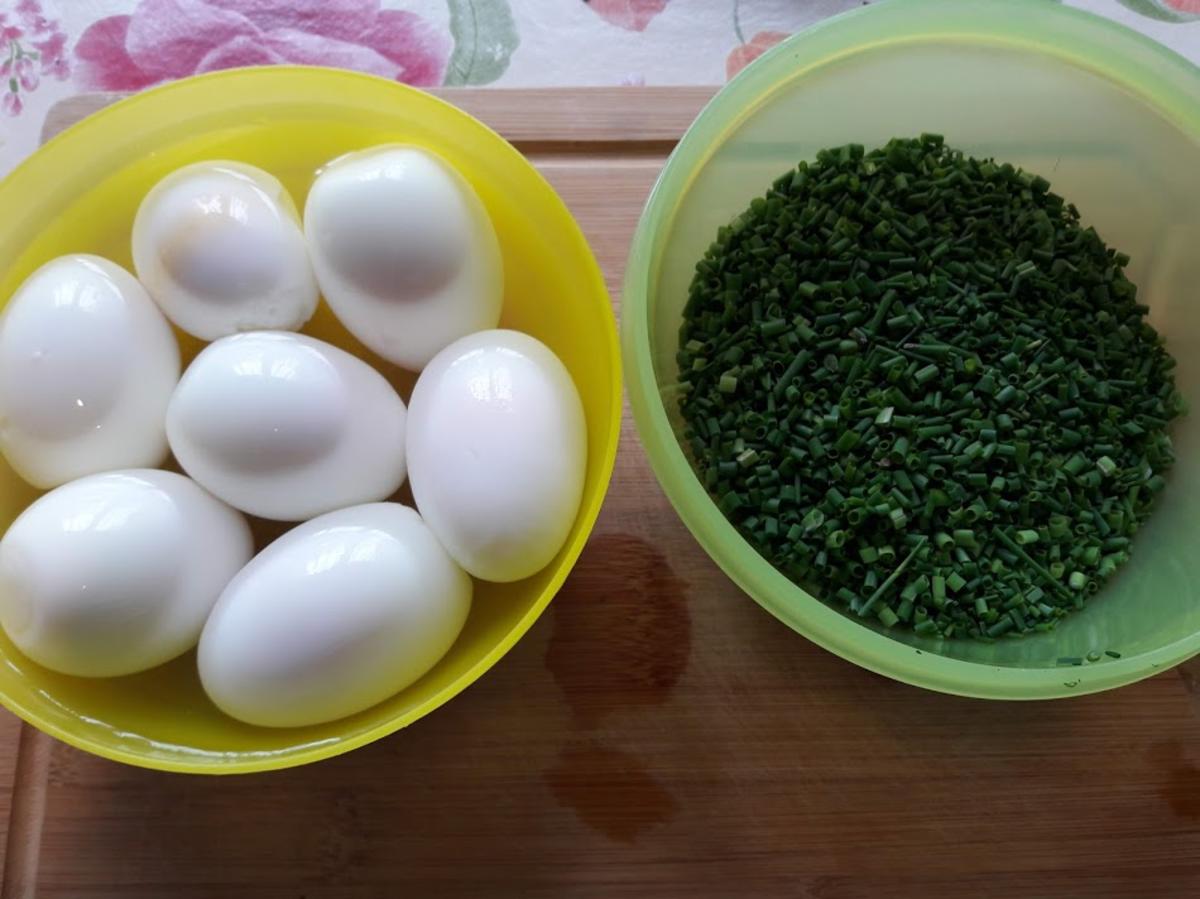Spargel zu Eier in Schnittlauchsoße - Rezept - Bild Nr. 6