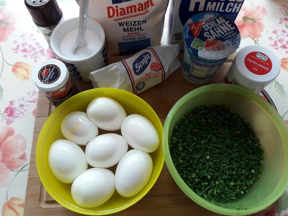 Spargel zu Eier in Schnittlauchsoße - Rezept - Bild Nr. 7