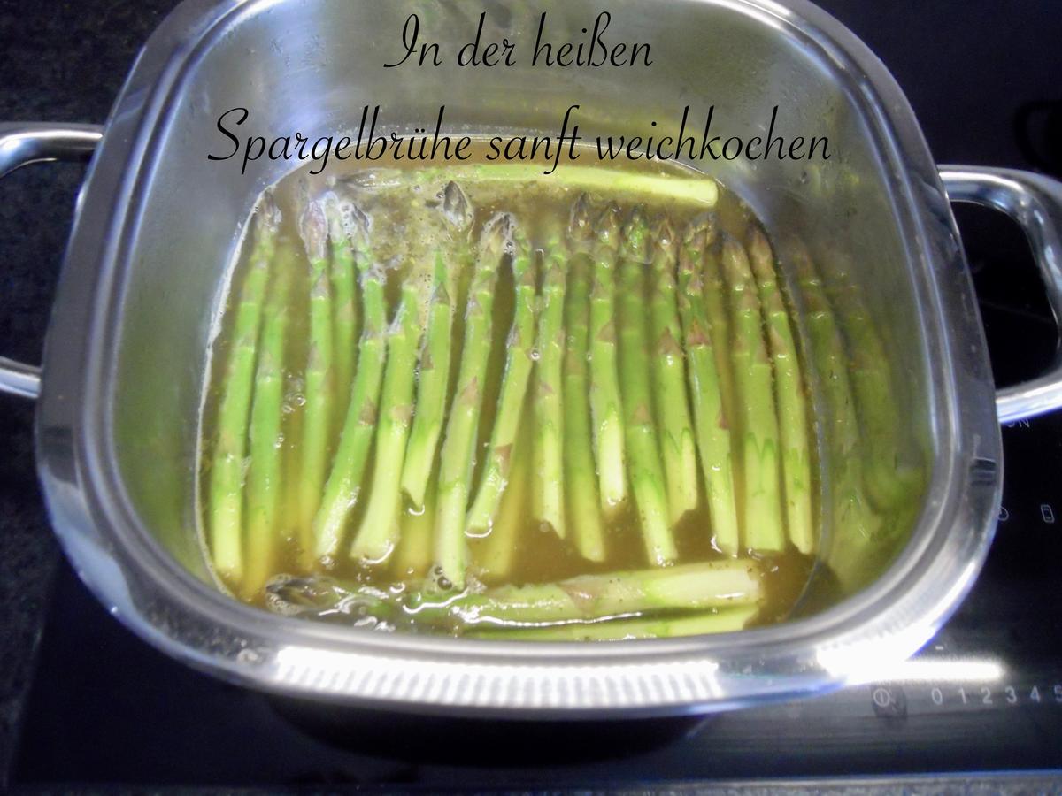 Grüner Spargel mit Schinken - Hollandaise - Rezept - Bild Nr. 5