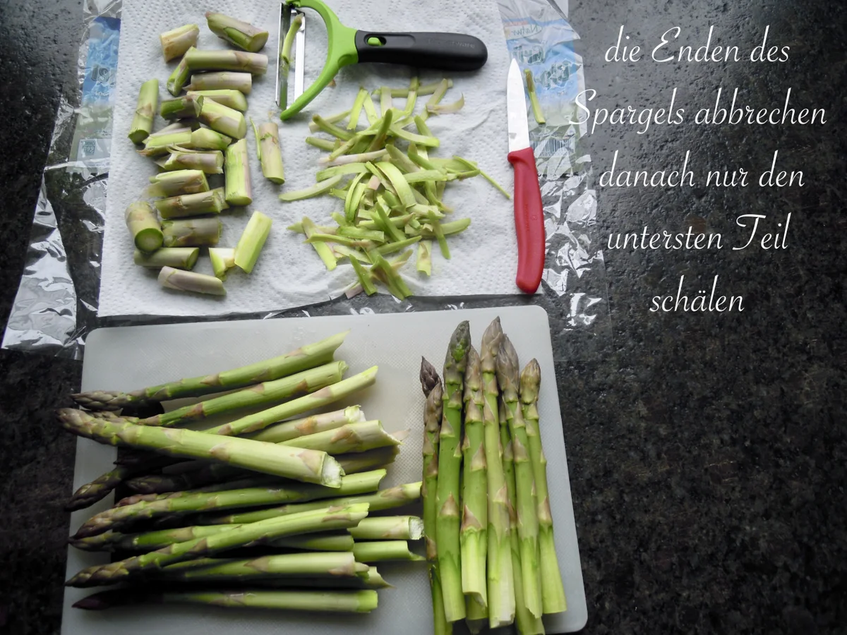 Grüner Spargel mit Schinken - Hollandaise - Rezept - Bild Nr. 3