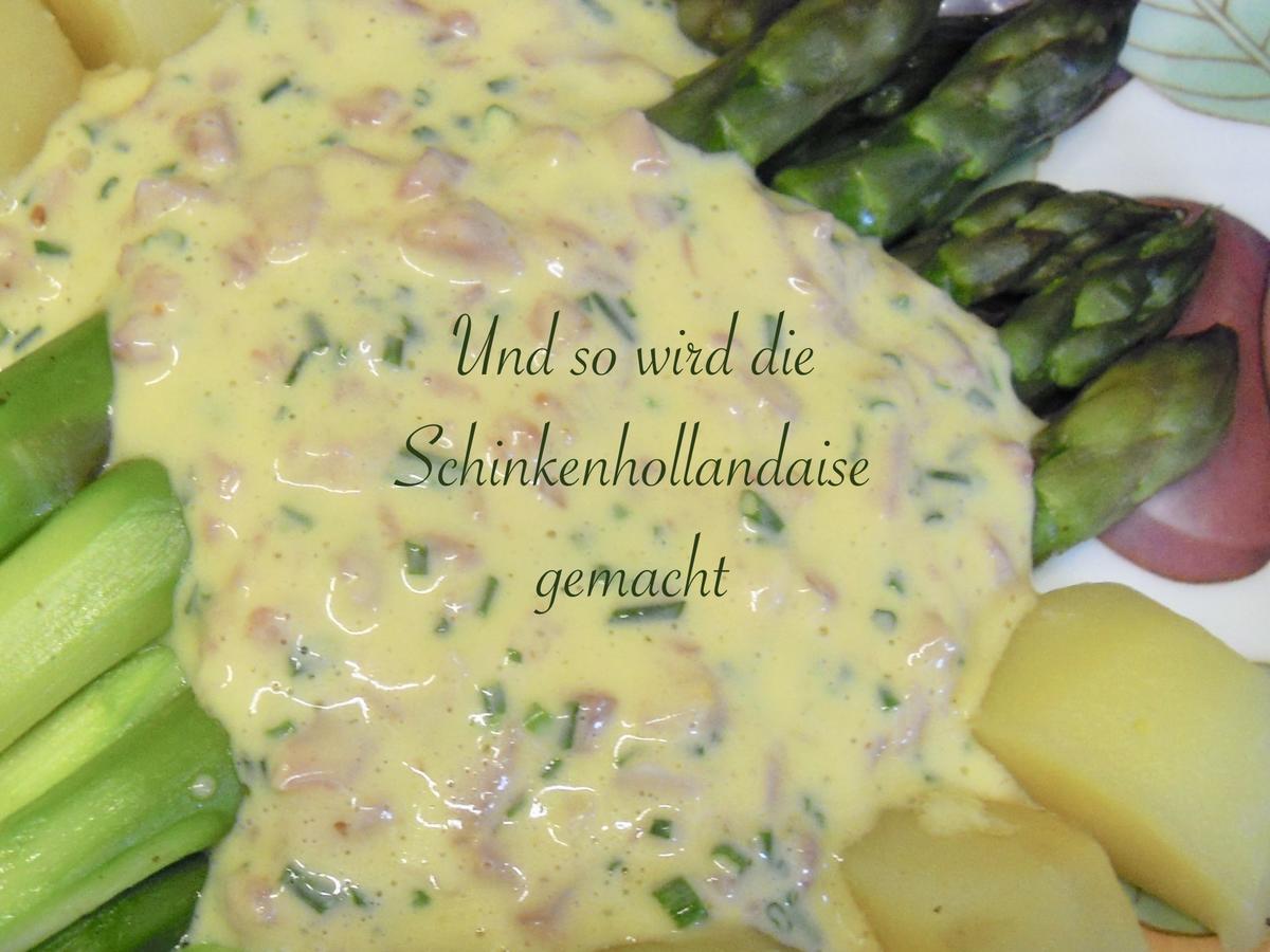 Grüner Spargel mit Schinken - Hollandaise - Rezept - kochbar.de