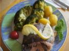 Lachsforelle mit Brokkoli und Baby-Pellkartoffeln - Rezept - Bild Nr. 2