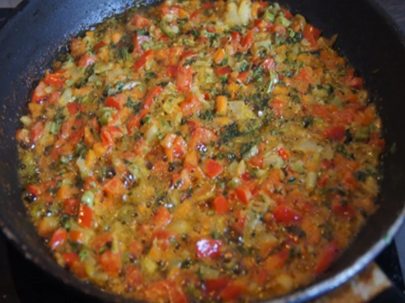 Gekochte Eier mit Pfannengemüse, Champignons und Rösti - Rezept - Bild Nr. 10