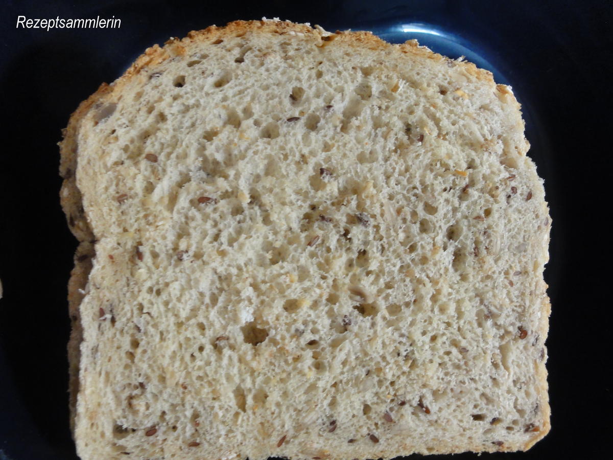 Brot:   KRUSTENBROT, herzhaft  mit Körnern + Saaten - Rezept - Bild Nr. 2