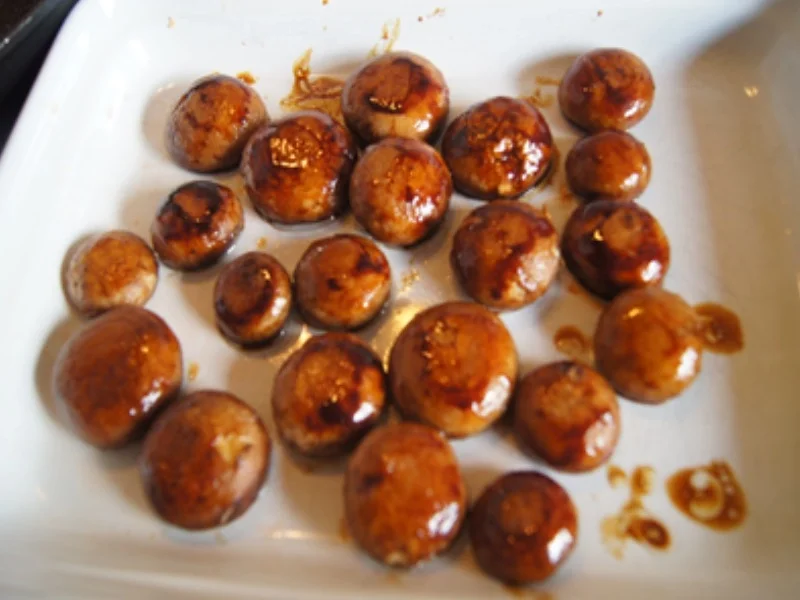 Hähnchen-Gemüse-Spieße mit Champignons und Basmatireis - Rezept - Bild Nr. 17