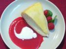 New York Style Cheesecake an frischem Fruchtspiegel - Rezept