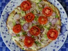 Hauchdünner Flammkuchen mit geräuchertem Schinken - Rezept - Bild Nr. 2