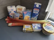 Rhabarber Blechkuchen mit Pudding - Rezept - Bild Nr. 2