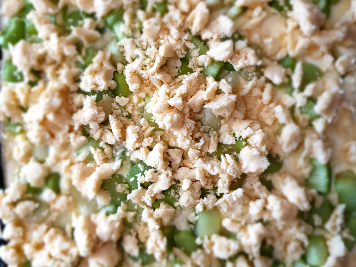 Rezept: Rhabarber Blechkuchen mit Pudding Bild Nr. 4 Rhabarber Blechkuchen mit Pudding - Rezept - Bild Nr. 4