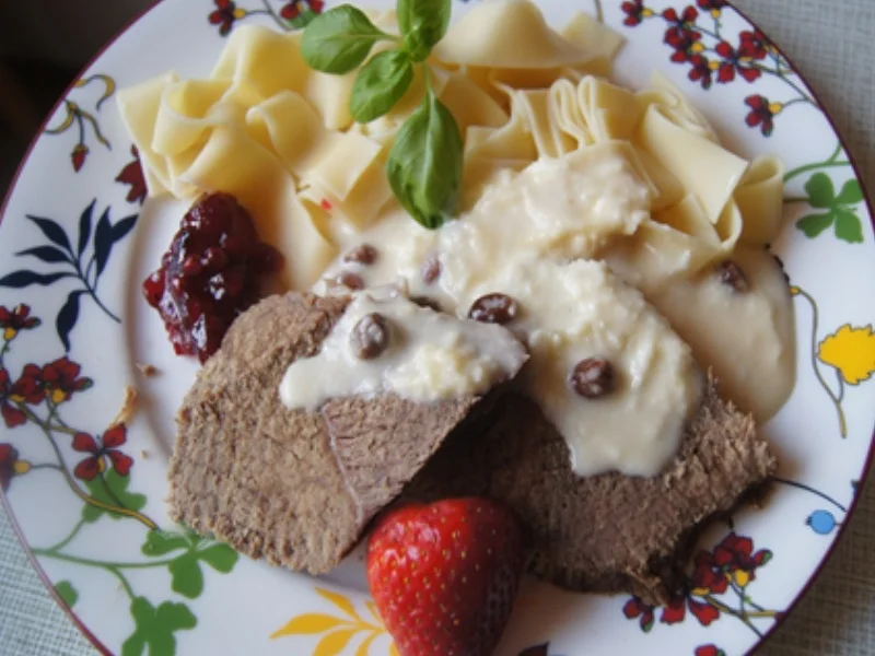Tafelspitz mit Apfel-Kren und Bandnudeln - Rezept - Bild Nr. 2