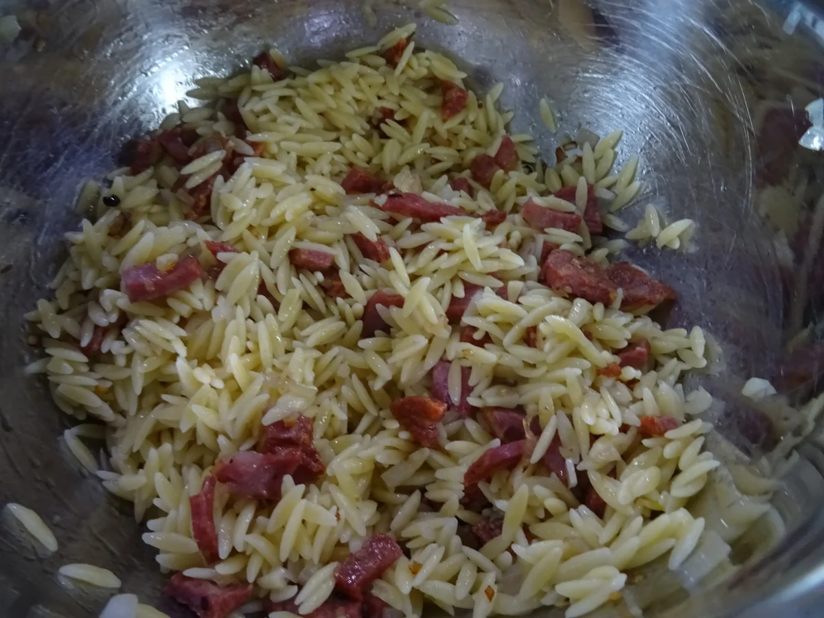 Rezept: Kritharaki-Salat scharf Bild Nr. 7 Kritharaki-Salat scharf - Rezept - Bild Nr. 7