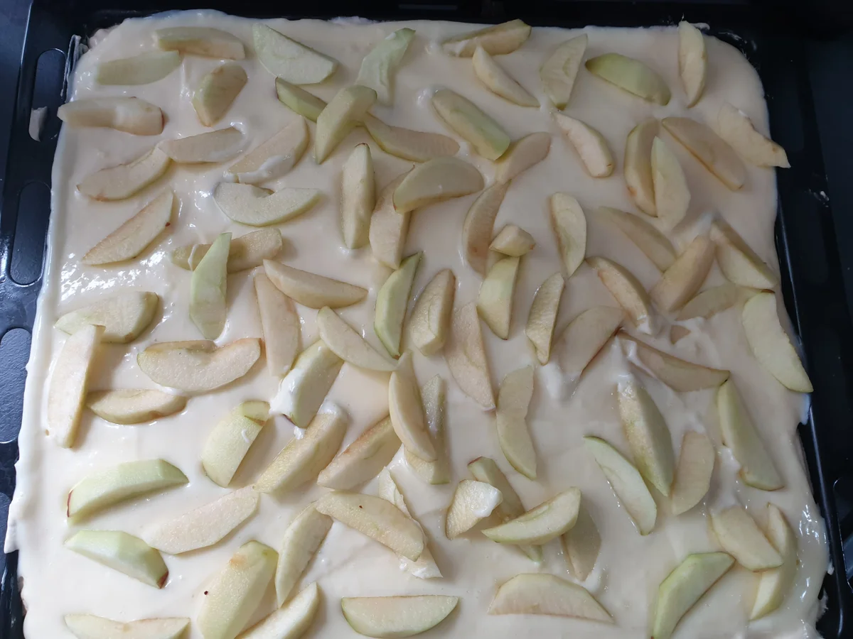Apfel Puddingkuchen vom Blech - Rezept - Bild Nr. 2