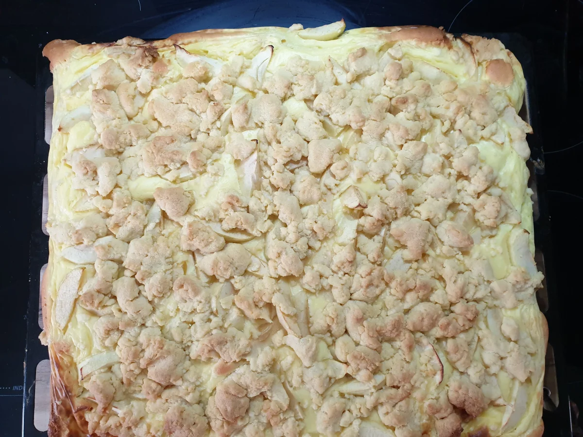 Apfel Puddingkuchen vom Blech - Rezept - Bild Nr. 4